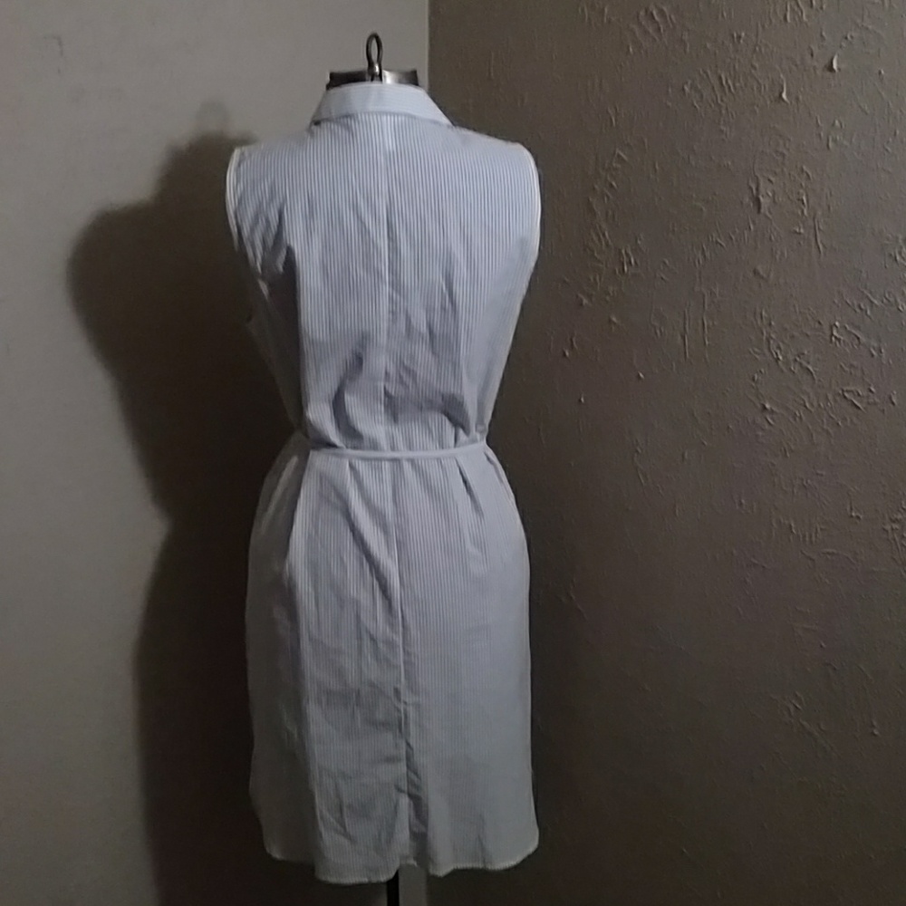 Cute white and gray striped dress - Picture 2 of 5